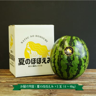 《2026年分受付中》黄色いスイカ夏のほほえみ1玉(4～6kg)【01146】