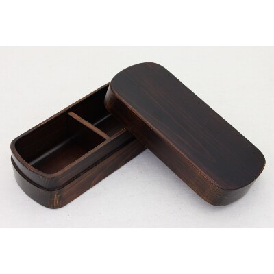 紀州桧弁当箱　タイプS-4　DBR　ナノコート