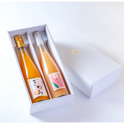 きわみみかんジュース/あら川の桃60%果汁入りドリンク 500ml×2本入りアソートセット