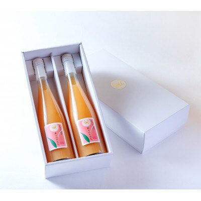 あら川の桃　60%果汁入りドリンク500ml×2本入り　ギフトセット