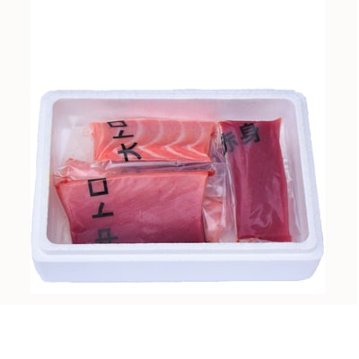 プレミア和歌山認証品 和歌山県串本産　本マグロ(養殖)トロ&赤身セット　500g(冷凍)