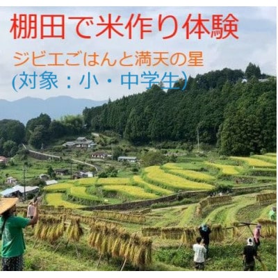 棚田で米作り体験とジビエごはん (小・中学生申し込み)