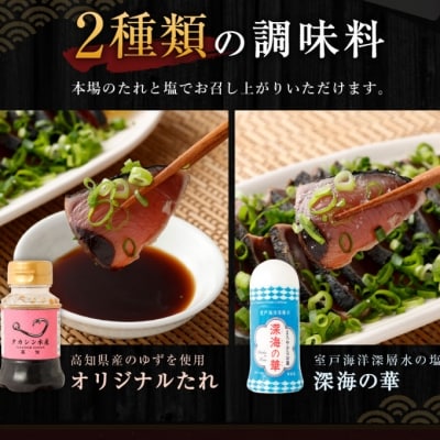 土佐流藁焼きかつおタタキ4節セット 2種の調味料付き 訳あり 食べ比べ