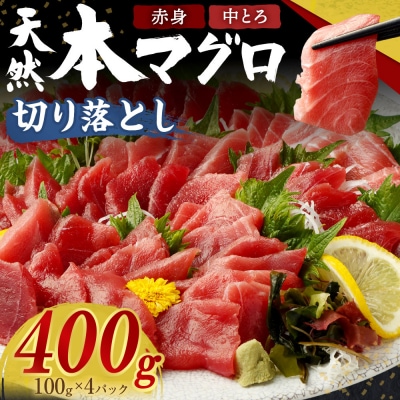 天然本マグロ(赤身・中とろ)切り落とし400g 刺身用 訳あり 海鮮漬け丼などアレンジさまざま