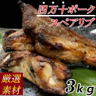 厳選素材!「四万十ポーク」スペアリブ【3kg】