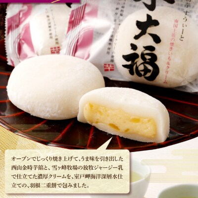 西山金時スウィートポテトロールとすうぃ～と芋大福Aのロールケーキセット