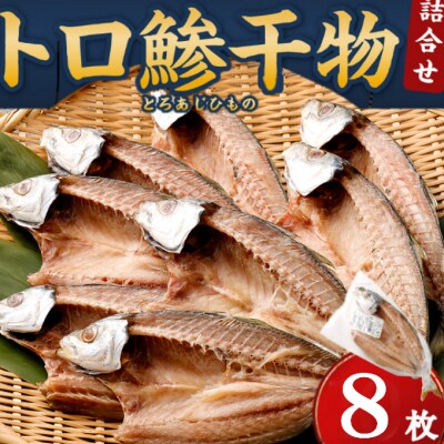 トロ鯵(アジ)の干物セット(8枚)　あじ干物
