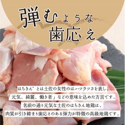 土佐はちきん地鶏 もも肉 カット済み 500g 冷凍 鶏肉 ブランド地鶏 BBQ 焼肉 鍋 室戸市