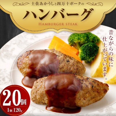 土佐あかうしと四万十ポークのハンバーグ20個セット