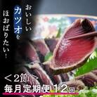 【毎月定期便】厳選かつおの完全わら焼きたたき【2節入り】 