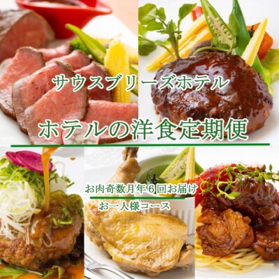 【ホテルメイドの洋食惣菜】お肉定期便!!奇数月年6回お届け【お一人様向け】