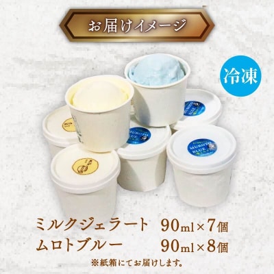 【大好評】素材の味を楽しむ ジェラートセット ミルク 塩バニラ 15個 rk046
