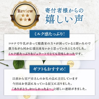 【大好評】素材の味を楽しむ ジェラートセット ミルク 塩バニラ 15個 rk046