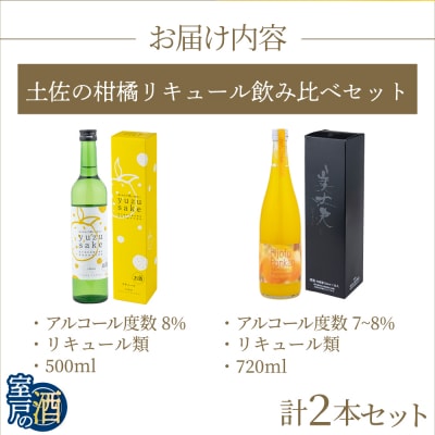 土佐の柑橘リキュールセット 2本セット 720ml×1本 500ml×1本