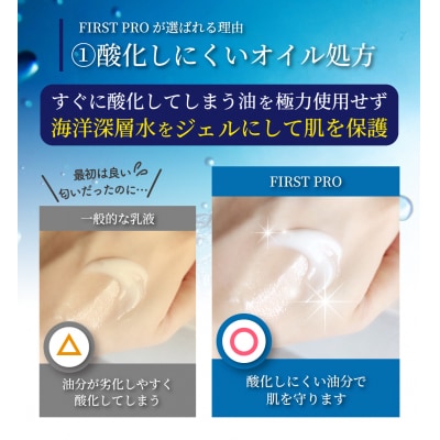「FIRST　PRO」高知の化粧水・乳液セット