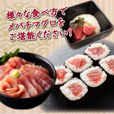 【 3回定期便 】訳あり 天然メバチマグロ 約1.3kg  (不揃い柵)