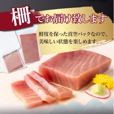 【 6回定期便 】 天然 マグロ 中トロ 赤身 柵 計680g以上