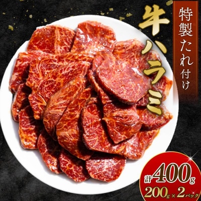 自家製 牛ハラミ たれ漬け 200g×2パック 計400g