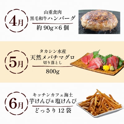 【定期便 12回】室戸まるごと定期便 人気の品12か月お届けコース