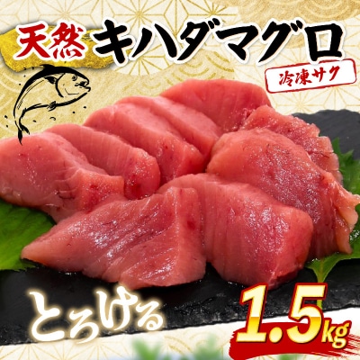 天然キハダマグロ 1.5kg 刺身用柵 赤身 刺身 室戸市産