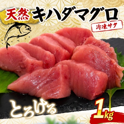 天然キハダマグロ 1kg 刺身用柵 赤身 刺身 室戸市産