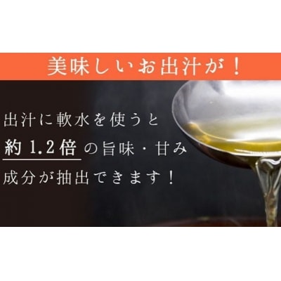 【 定期便 3回 】 軟水 20L ✕ 1箱 硬度10 20リットル