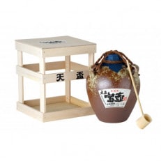 ★★甕(壺)入り 秘蔵古酒づくり★★木枠入り　〈天盃〉麦焼酎　宝壺1.8L