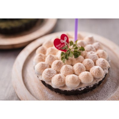 ペットフード【贈り物】【お誕生日】鹿肉のタルトケーキ風(12cm)~ white ~