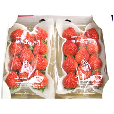 福岡県産いちご「あまおう」2パック(約270g×2)【筑前町】