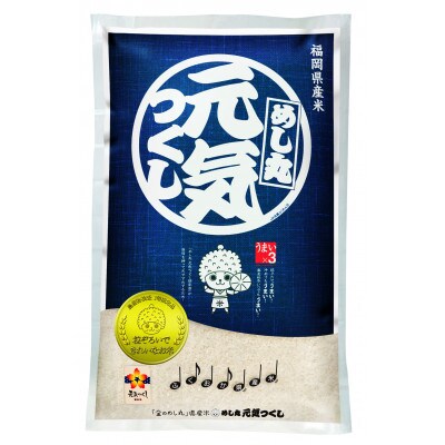 【令和4年産】特A評価　福岡県産金のめし丸元気つくし　5kg(5kg×1袋)
