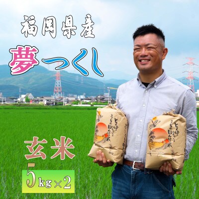【米の食味ランクA】福岡県産米・夢つくし(農家直送、玄米)