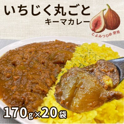 福岡県産「博多とよみつひめ」を丸ごと使用!!いちじくゴロっとカレー(170g×20袋)(筑前町)