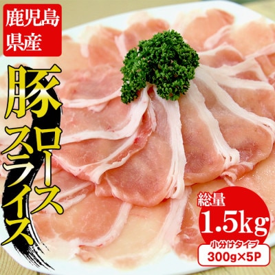 鹿児島茶美豚ローススライスセット(計1.5kg)(出水市)【B-3101】
