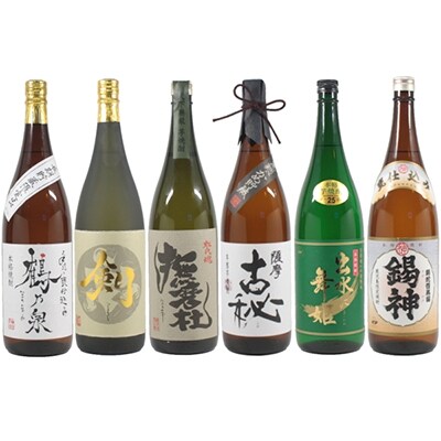 出水市高級 芋焼酎 撫磨杜 剣 手造り鶴乃泉 古秘 舞姫 錫神 1800ml 6本入り お礼品詳細 ふるさと納税なら さとふる