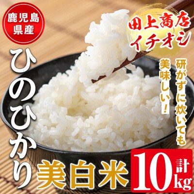 鹿児島県産ひのひかり【美白米】10kg_I879-B