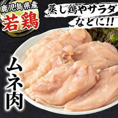 鹿児島県産 若鶏ムネ肉 12kg(2kg×6袋)【まつぼっくり】i448(出水市)
