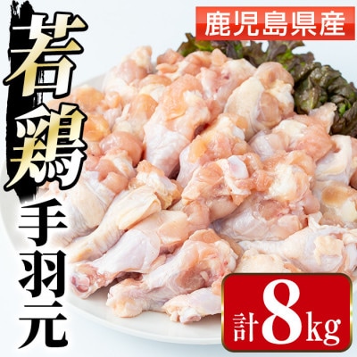 まつぼっくり　鹿児島県産若鶏手羽元8kg_I1092-B(出水市)