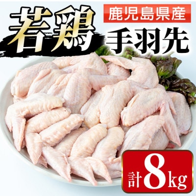 まつぼっくり　鹿児島県産若鶏手羽先8kg_I1093(出水市)