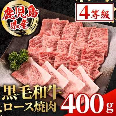 鹿児島県産 黒毛和牛 ロース 焼肉用 計400g×1P【スターゼン】(出水市) i1001