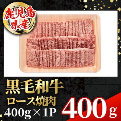 鹿児島県産 黒毛和牛 ロース 焼肉用 計400g×1P【スターゼン】(出水市) i1001
