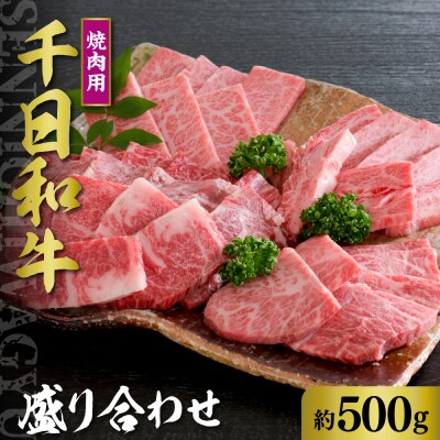 千日和牛焼肉用盛り合わせ 約500g(山形牛)
