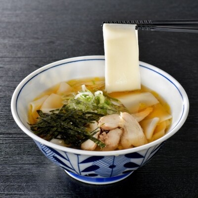 まる梅【謹製】かほく谷地の冷たい肉帯麺(うどん)　生帯麺(約150g)×3人前セット!