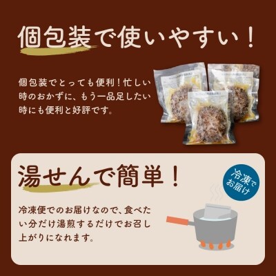 湯せんで温めるだけ! 山形県産牛肉ハンバーグ 1.32kg(12個入) ka005-012a001