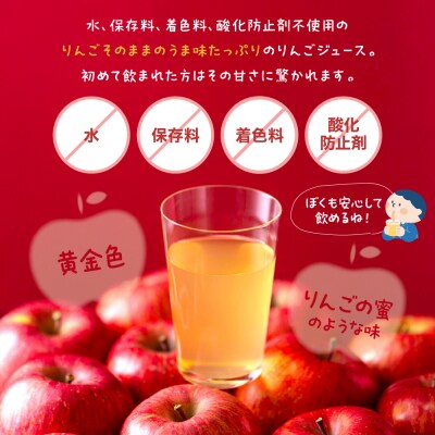 【保存料不使用・無水】手絞りりんごジュース(360ml×5本)セット