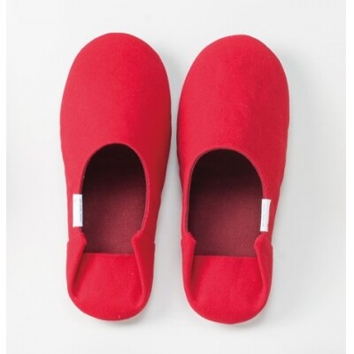 【Lサイズ・レッド】帆布バブーシュ 1足 【阿部産業株式会社】