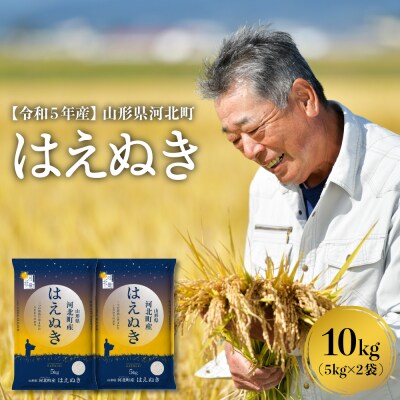 【令和5年産米】2024年2月中旬発送 はえぬき10kg 山形県産 一等米【米COMEかほく】
