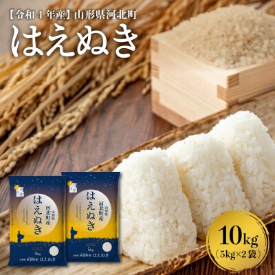 2023年6月中旬発送 はえぬき10kg (5kg×2袋)令和4年産米【米comeかほく協同組合】