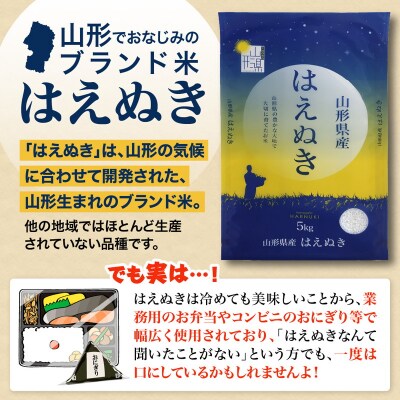 【令和8年産米】2027年4月上旬発送 はえぬき20kg 山形県産 【米COMEかほく】