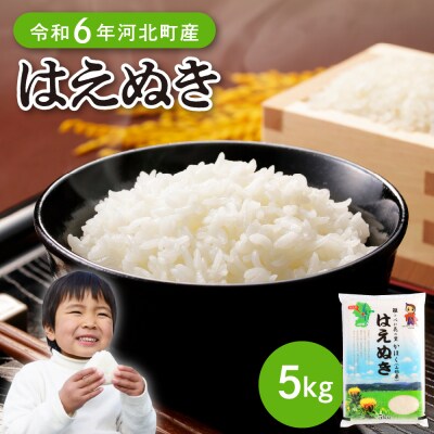 【令和6年産米】2025年5月下旬発送 はえぬき5kg 山形県産 【JAさがえ西村山】