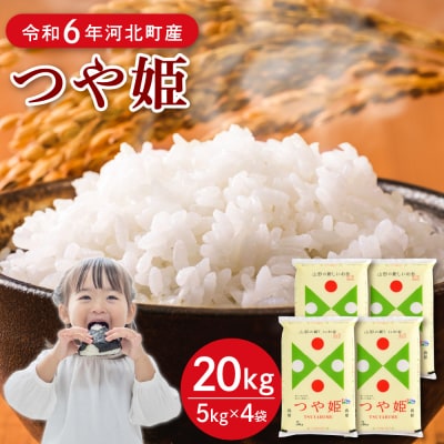 【令和6年産米】2025年4月上旬発送 特別栽培米 つや姫20kg 山形県産 【JAさがえ西村山】